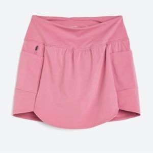 We wander high rise Emma recycled nylon skort 2x dark pink new without tags